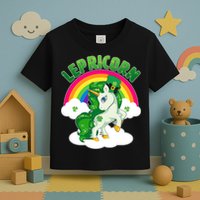 Cute St Patricks Day Rainbow Lepricorn Unicorn Leprechaun Toddler T-Shirt