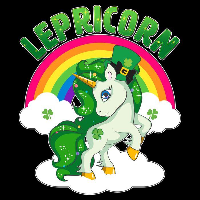 Cute St Patricks Day Rainbow Lepricorn Unicorn Leprechaun Toddler T-Shirt