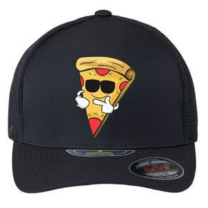 Cool Sunglasses Pizza Gift Flexfit Unipanel Trucker Cap