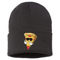 Cool Sunglasses Pizza Gift Sustainable Knit Beanie