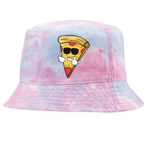 Cool Sunglasses Pizza Gift Tie-Dyed Bucket Hat