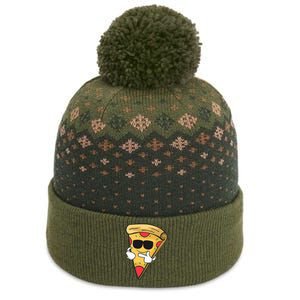 Cool Sunglasses Pizza Gift The Baniff Cuffed Pom Beanie