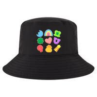 Cute St Patricks Day Marshmallow Shapes Cool Comfort Performance Bucket Hat