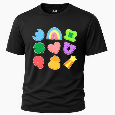 Cute St Patricks Day Marshmallow Shapes Performance Shirt