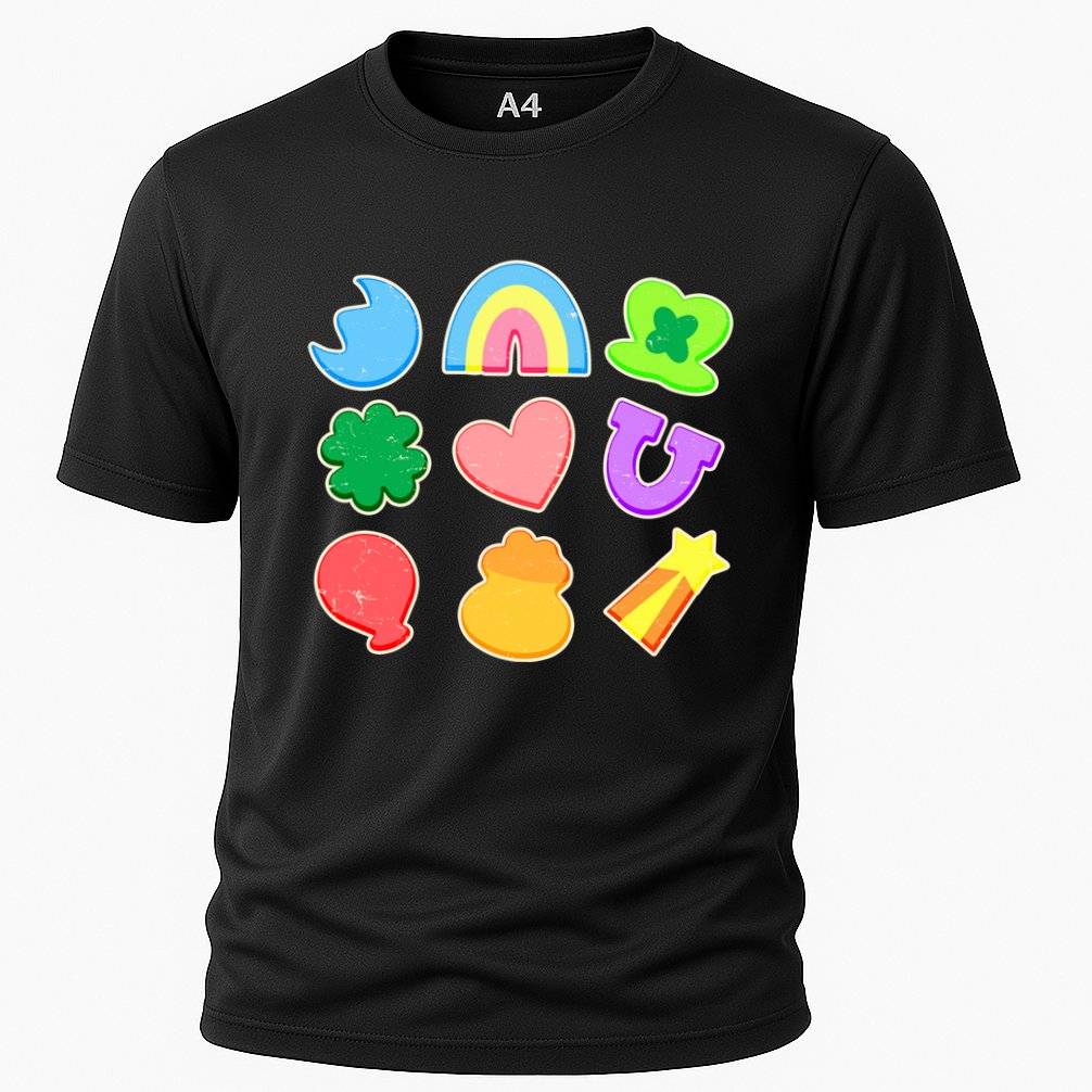 Cute St Patricks Day Marshmallow Shapes Performance Shirt