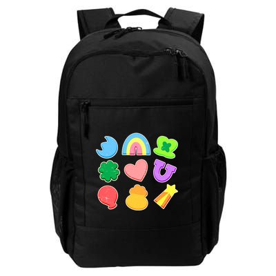 Cute St Patricks Day Marshmallow Shapes Backpack