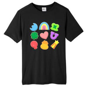 Cute St Patricks Day Marshmallow Shapes Tall Fusion ChromaSoft Performance T-Shirt