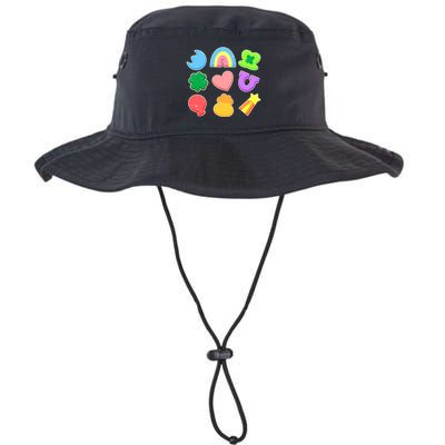 Cute St Patricks Day Marshmallow Shapes Bucket Hat