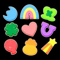 Cute St Patricks Day Marshmallow Shapes Bucket Hat