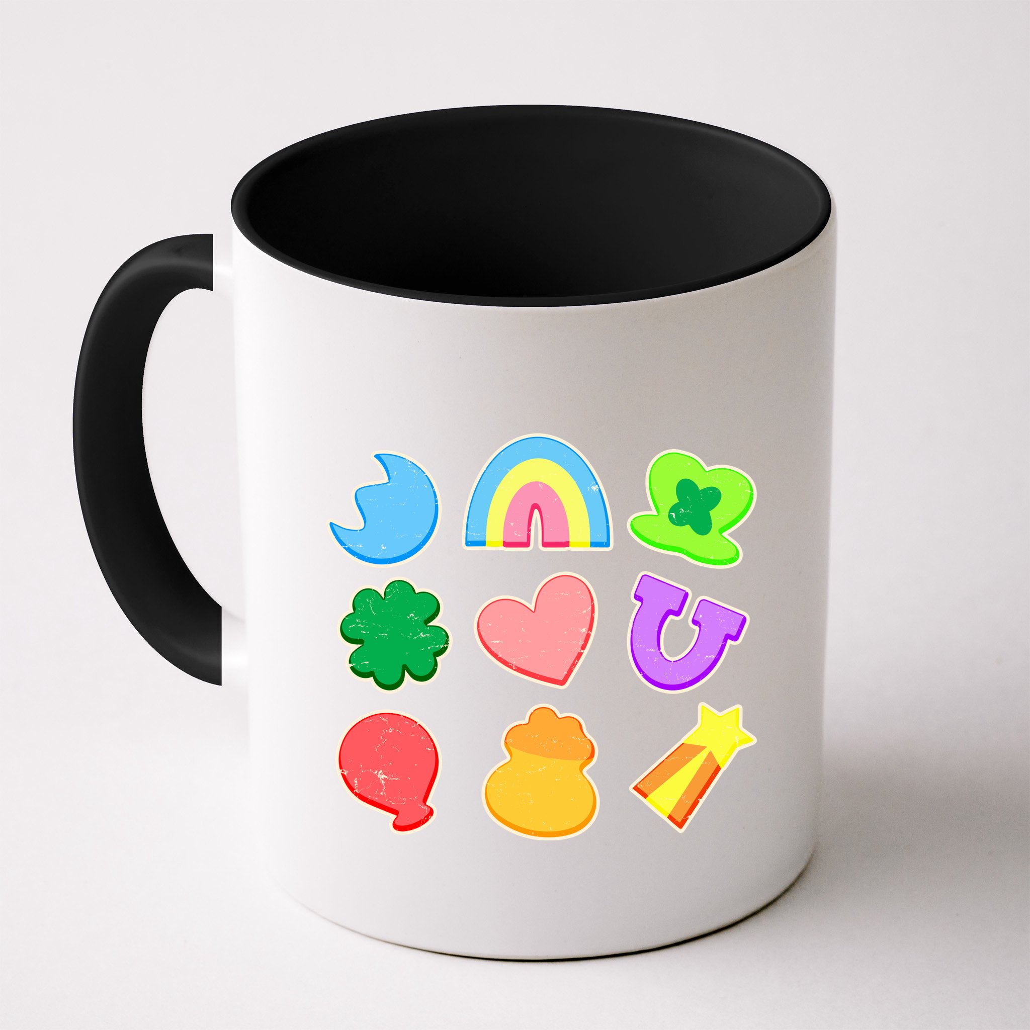 Cute St Patricks Day Marshmallow Shapes Mug