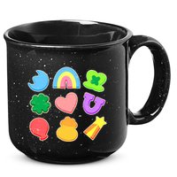 Cute St Patricks Day Marshmallow Shapes 15oz Campfire Ceramic Mug