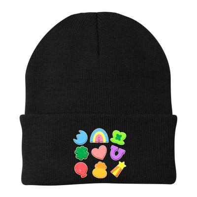 Cute St Patricks Day Marshmallow Shapes Beanie