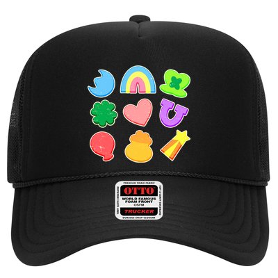 Cute St Patricks Day Marshmallow Shapes Trucker Hat