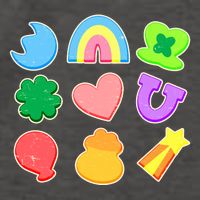 Cute St Patricks Day Marshmallow Shapes Vector Backpack