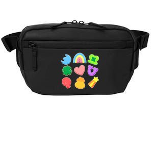 Cute St Patricks Day Marshmallow Shapes Crossbody Pack