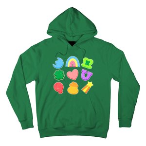 Cute St Patricks Day Marshmallow Shapes Hoodie