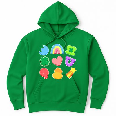 Cute St Patricks Day Marshmallow Shapes Hoodie