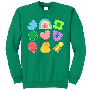 Cute St Patricks Day Marshmallow Shapes Sweatshirt