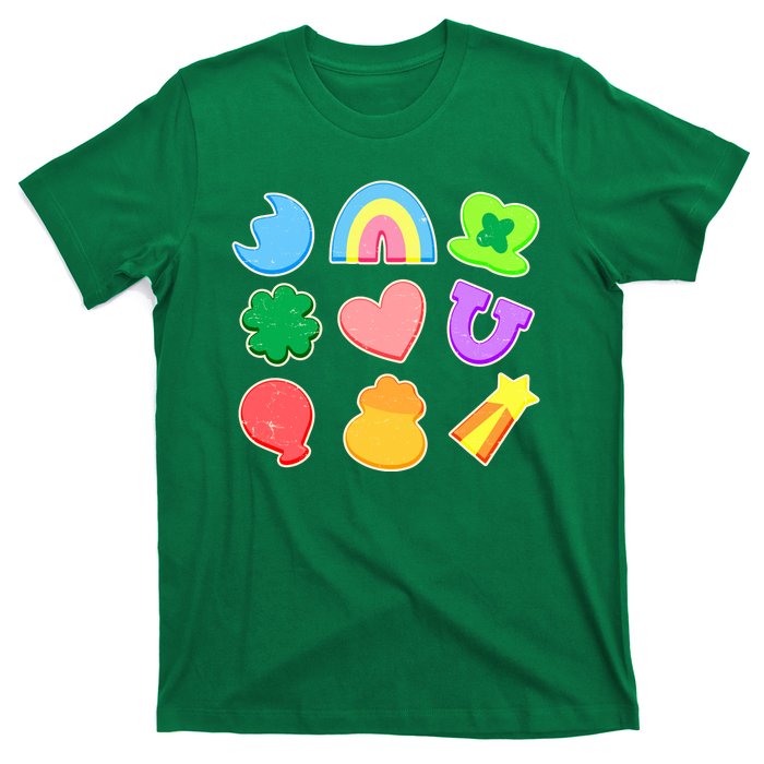 Cute St Patricks Day Marshmallow Shapes T-Shirt