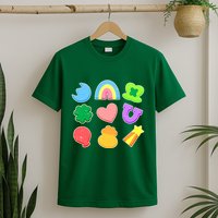Cute St Patricks Day Marshmallow Shapes T-Shirt