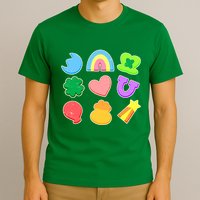 Cute St Patricks Day Marshmallow Shapes T-Shirt