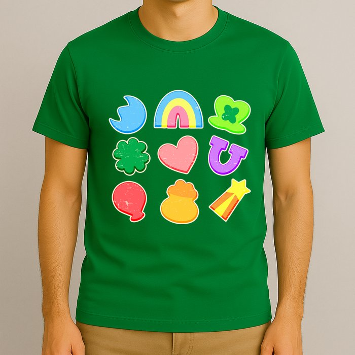 Cute St Patricks Day Marshmallow Shapes T-Shirt