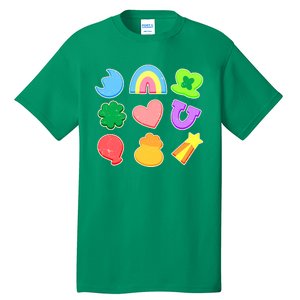 Cute St Patricks Day Marshmallow Shapes Tall T-Shirt