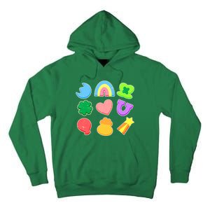 Cute St Patricks Day Marshmallow Shapes Tall Hoodie