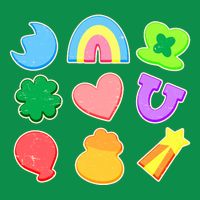 Cute St Patricks Day Marshmallow Shapes Toddler T-Shirt