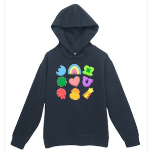 Cute St Patricks Day Marshmallow Shapes Urban Pullover Hoodie