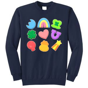 Cute St Patricks Day Marshmallow Shapes Tall Sweatshirt