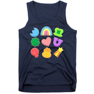 Cute St Patricks Day Marshmallow Shapes Tank Top