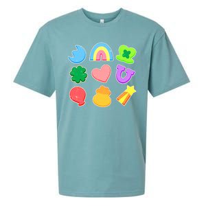 Cute St Patricks Day Marshmallow Shapes Sueded Cloud Jersey T-Shirt