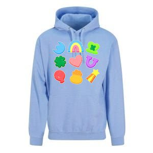 Cute St Patricks Day Marshmallow Shapes Unisex Surf Hoodie