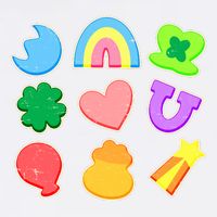 Cute St Patricks Day Marshmallow Shapes Garment-Dyed Sweatshirt