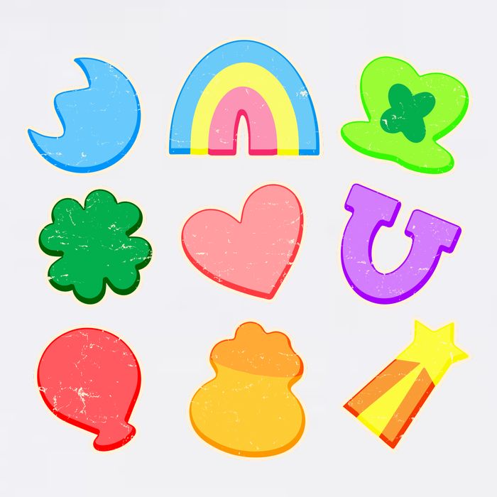Cute St Patricks Day Marshmallow Shapes Garment-Dyed Sweatshirt