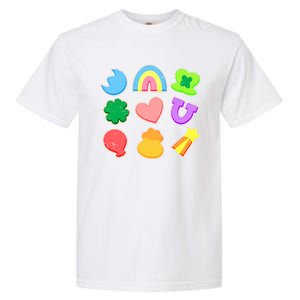 Cute St Patricks Day Marshmallow Shapes Garment-Dyed Heavyweight T-Shirt