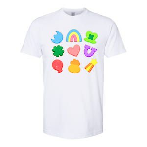 Cute St Patricks Day Marshmallow Shapes Softstyle CVC T-Shirt