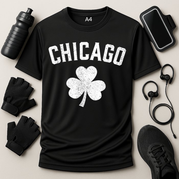 Chicago, St Patrick's Day Patty's Day Shamrock Tee Cooling Performance Crew T-Shirt