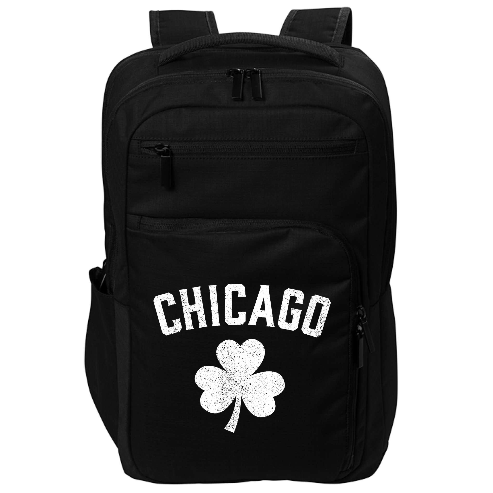 Chicago, St Patrick's Day Patty's Day Shamrock Tee Impact Tech Backpack