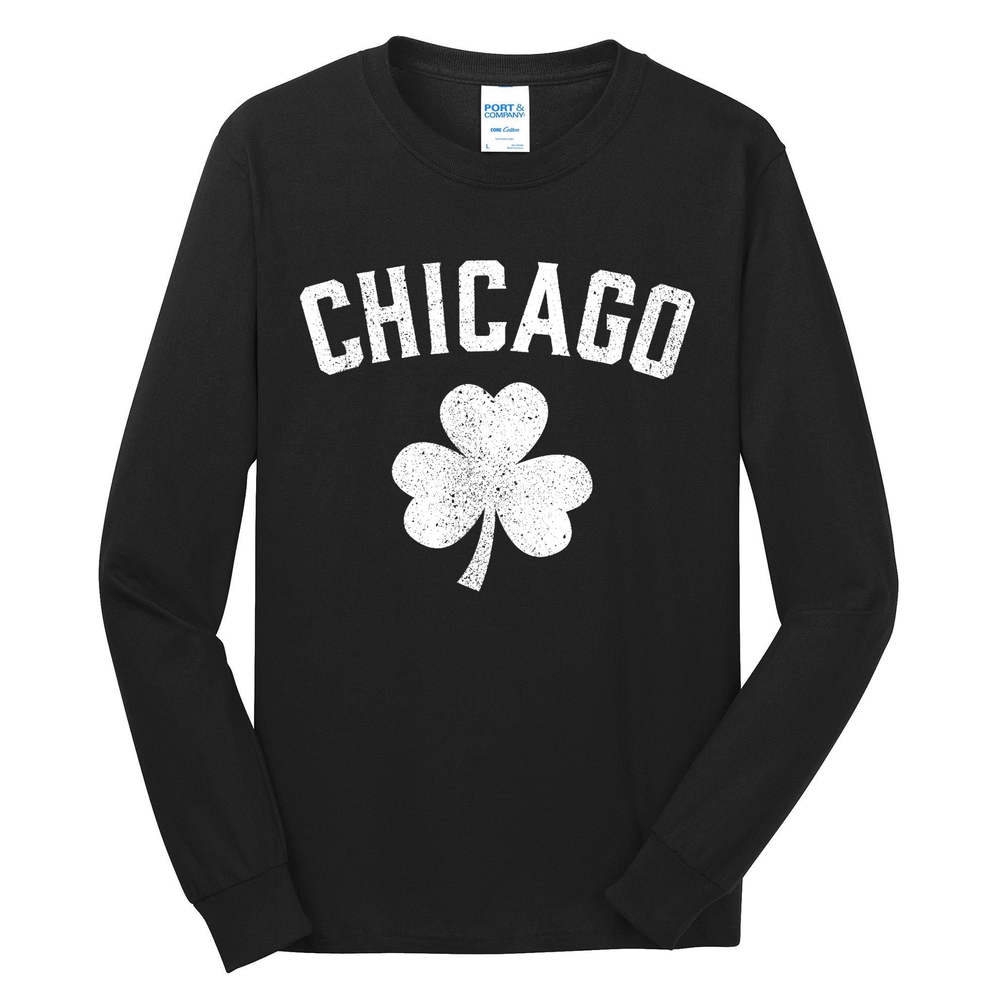 Chicago, St Patrick's Day Patty's Day Shamrock Tee Tall Long Sleeve T-Shirt