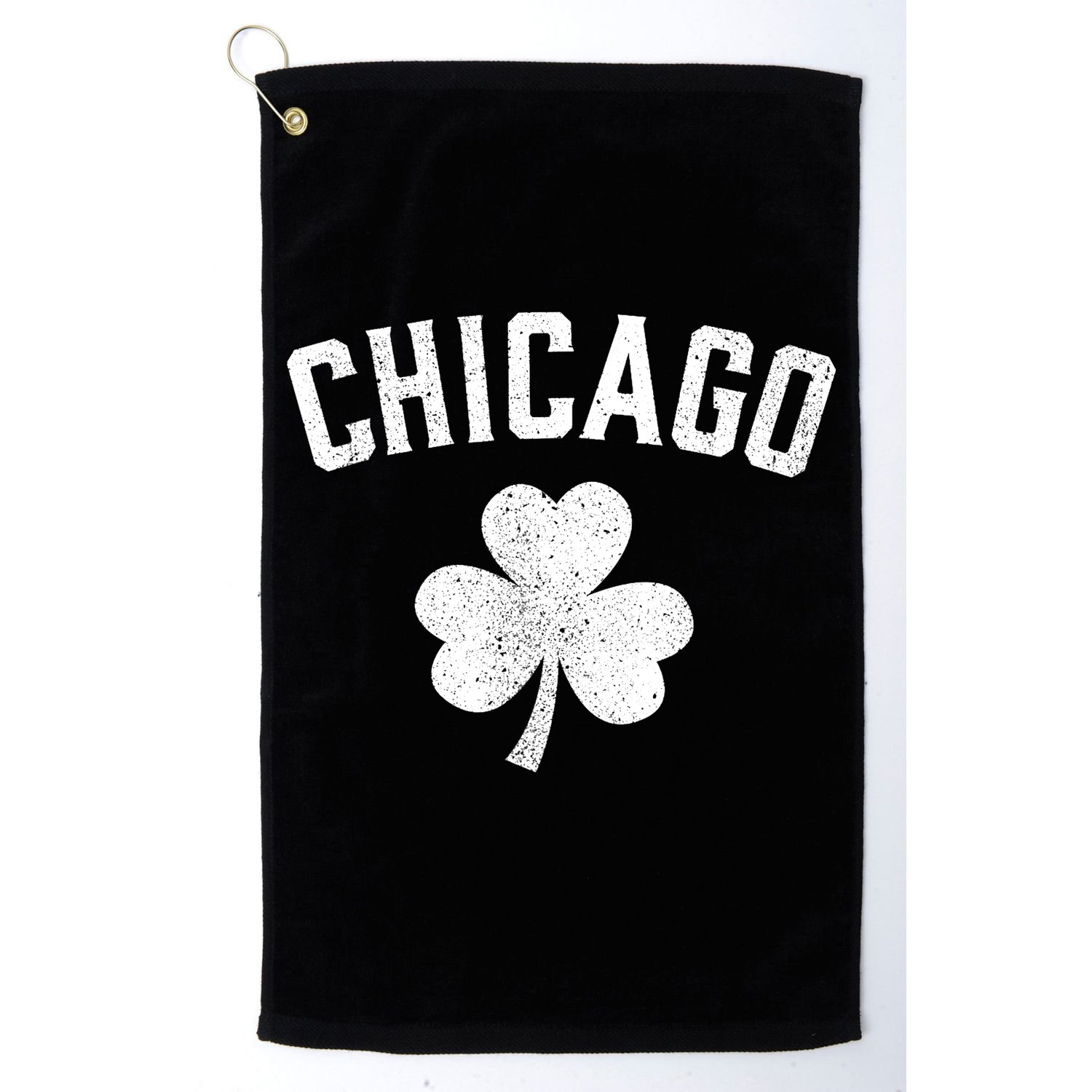Chicago, St Patrick's Day Patty's Day Shamrock Tee Golf Towel