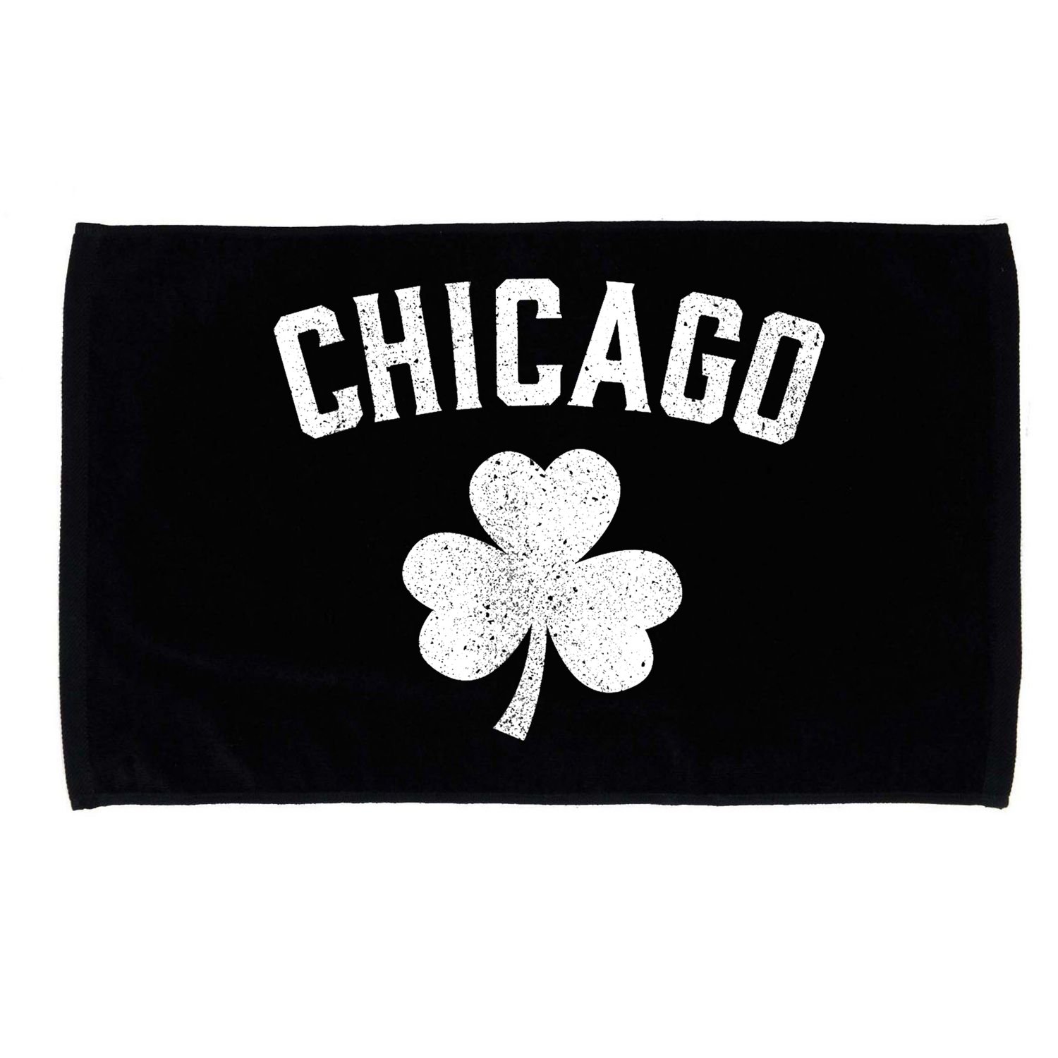 Chicago, St Patrick's Day Patty's Day Shamrock Tee Microfiber Hand Towel