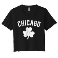 Chicago, St Patrick's Day Patty's Day Shamrock Tee Women's Crop Top Tee