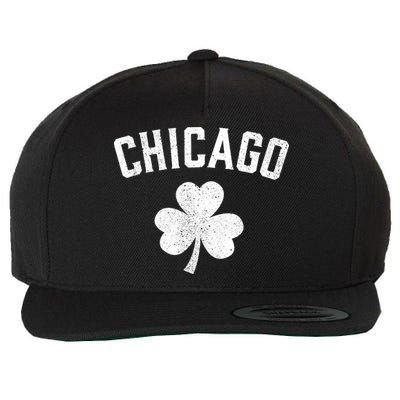 Chicago, St Patrick's Day Patty's Day Shamrock Tee Wool Snapback Cap