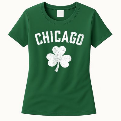 Chicago, St Patrick's Day Patty's Day Shamrock Tee Womens T-Shirt