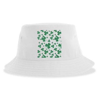 Clover St PatrickS Day Lucky Shamrocks Sustainable Bucket Hat