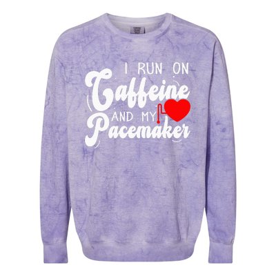 Cardiac Surgery & Pacemaker Open Heart Surgery Colorblast Crewneck Sweatshirt