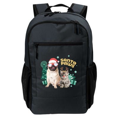 Christmas Santa Paws Gift Daily Commute Backpack