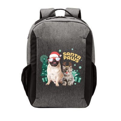 Christmas Santa Paws Gift Vector Backpack